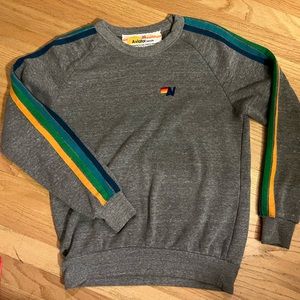 Aviator Nation Original 5 Stripe Collection Sweatshirt loose fit XS or S RARE